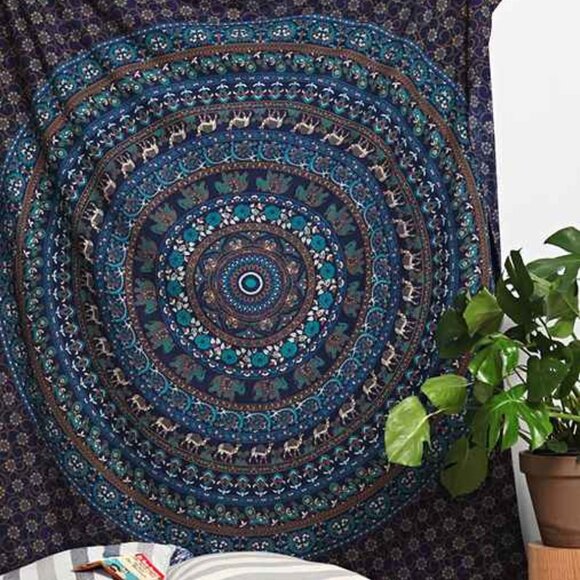 UO Home Mandala “Elephant” Tapestry (NEW) - Picture 2 of 10